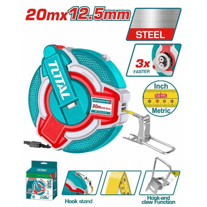 CINTA METRICA 20m TOTAL TOOLS