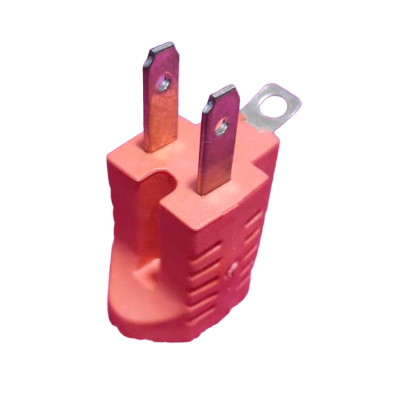 ENCHUFE 3 A 2 ADAPTADOR NARANJA