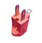 ENCHUFE 3 A 2 ADAPTADOR NARANJA