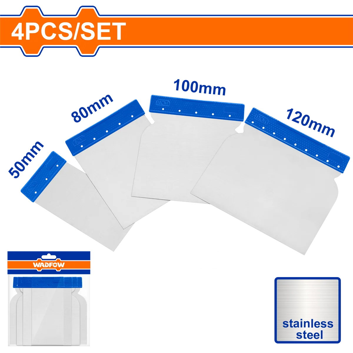 SET ESPATULAS METALICAS WADFOW