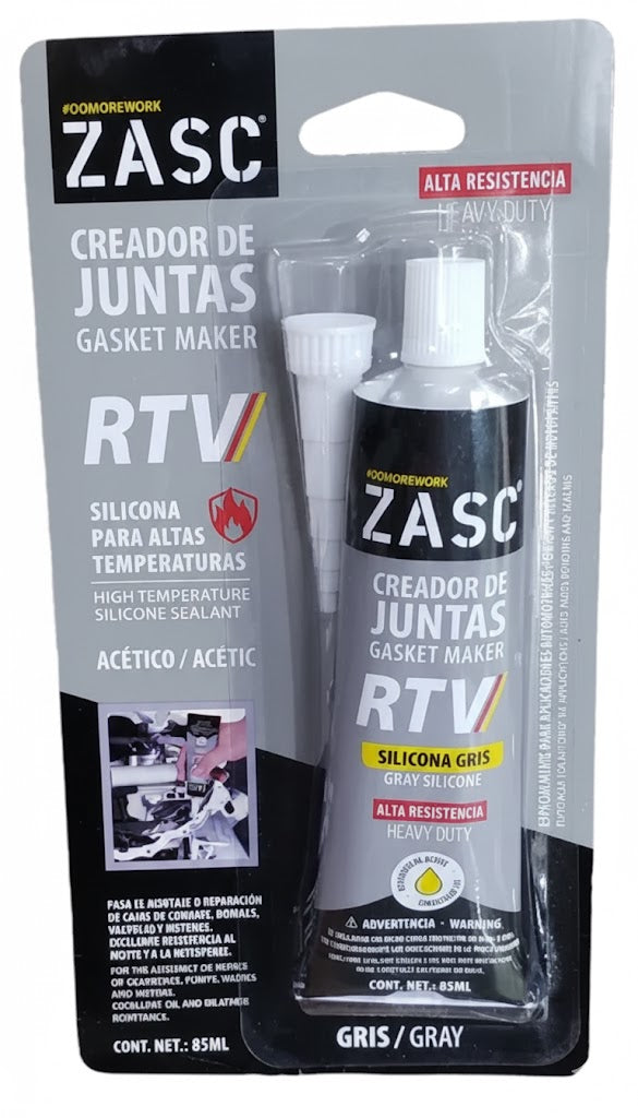 SILICONE GRIS PARA ALTA TEMPERATURA ZASC